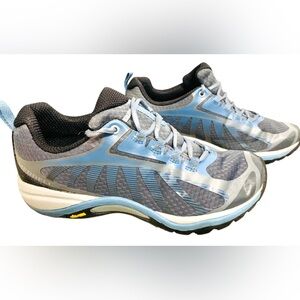 Merrell Women's Size 8 Siren Edge 3 Waterproof Hiking Shoes w/ Vibram® Blue READ